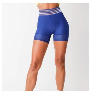 Brand new blue biker shorts by Adam Selman Sport